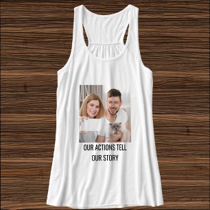 Camiseta Con Tirantes Cita personalizada de mamá de gato, foto de famili