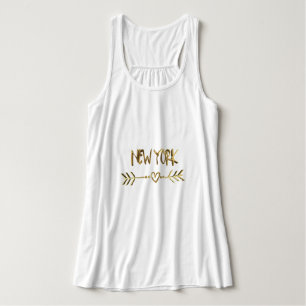 Camiseta Con Tirantes Ciudad de los E.E.U.U. de la tipografía de la