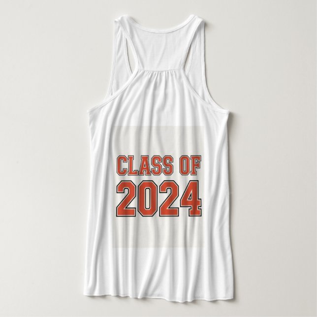 Camiseta Con Tirantes Clase De 2024 (Reverso del diseño)