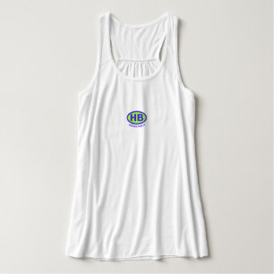 Camiseta Con Tirantes Clásica playa de Higgins HB Oval Blue Green