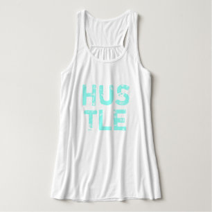 Camiseta Con Tirantes Cláusula "Hustle" de las letras con problemas de c