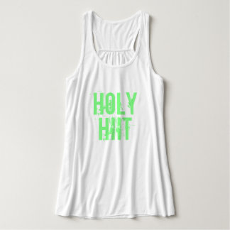 Camiseta Con Tirantes Cláusula Neon Green Dolor Letras "Holy HIIT"