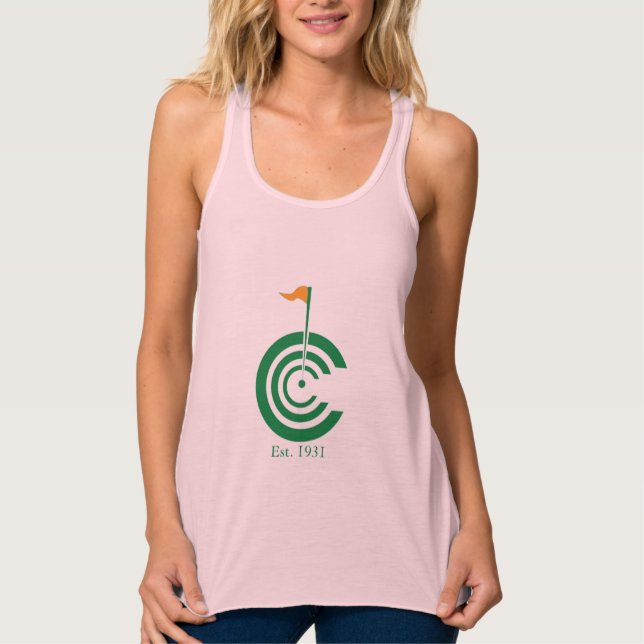 Camiseta Con Tirantes Club de campo de Colfax el ningún tanque blanco (Anverso)