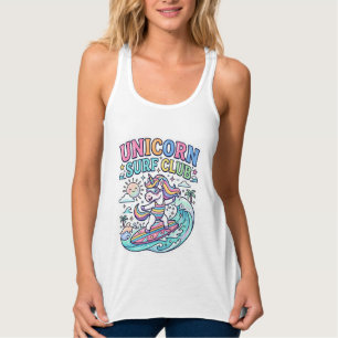 Camiseta Con Tirantes Club de Surf Unicornio