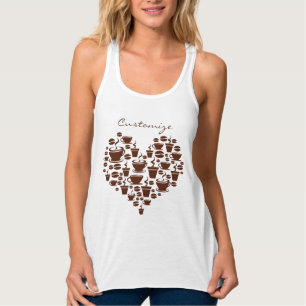 Camiseta Con Tirantes Coffee Lover Heart Thunder_Cove