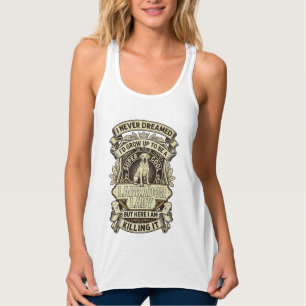 Camiseta Con Tirantes Collar de perro Labrador Lady Crown Shield_1