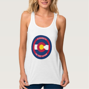Camiseta Con Tirantes Colorado la bandera personalizada estado