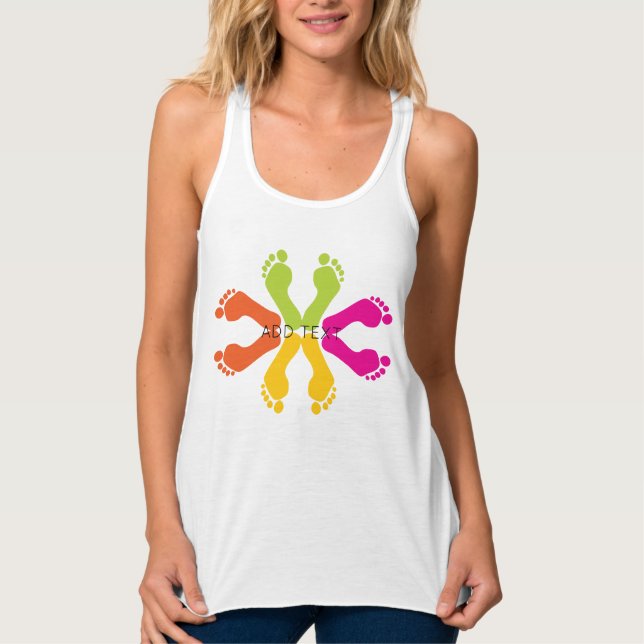 Camiseta Con Tirantes Colores de agua largos (Anverso)