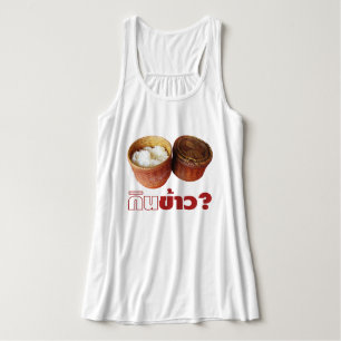 Camiseta Con Tirantes ¿Comer arroz? [Gin Khao?] ... Comida lao-siana tai