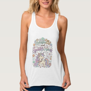 Camiseta Con Tirantes Conchas de unicornio y cuernos brillantes Vector P