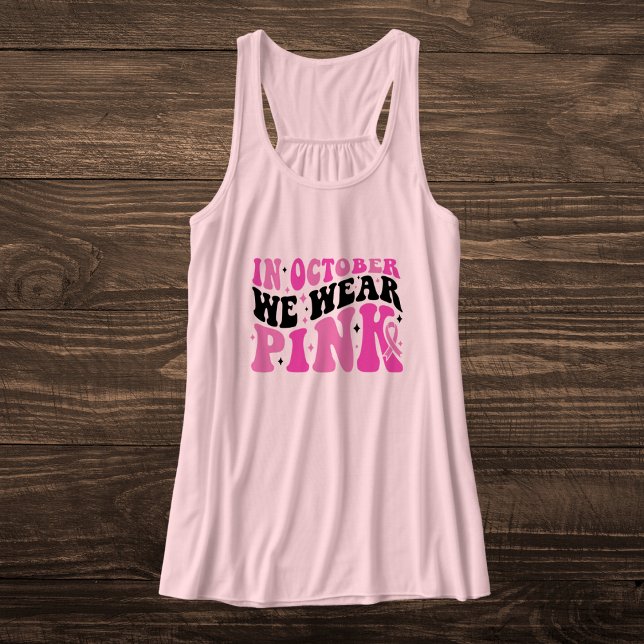 Camiseta Con Tirantes Concienciación sobre el cáncer mamario rosa y negr (Subido por el creador)
