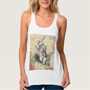 Camiseta Con Tirantes Conejo Blanco Aventuras de Alicia en el País de la