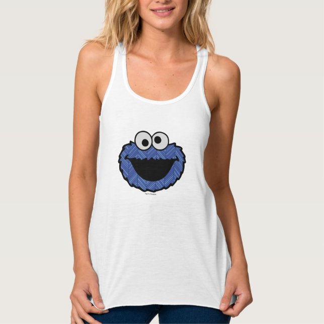Camiseta Con Tirantes Cookie Monster | Retroceso de los años 80 2 (Anverso)