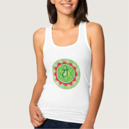 Camiseta Con Tirantes Corazón Chakra Mujeres delgadas encajan el tanque