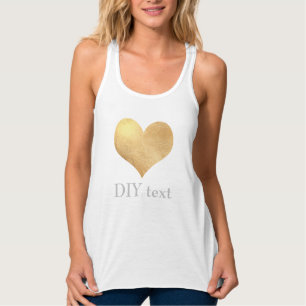 Camiseta Con Tirantes Corazón de oro de PixDezines