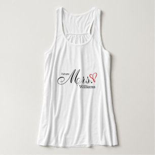 Camiseta Con Tirantes Corazón Futuro con Garabatos Rojos Sra
