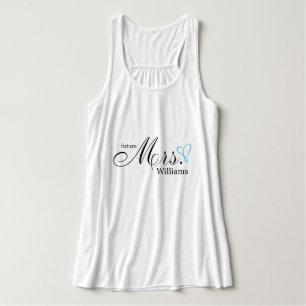 Camiseta Con Tirantes Corazón Futuro Sra. Garabateado Azul Claro