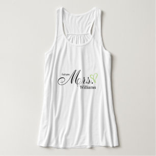 Camiseta Con Tirantes Corazón Futuro Sra. Garabateado Verde Lima