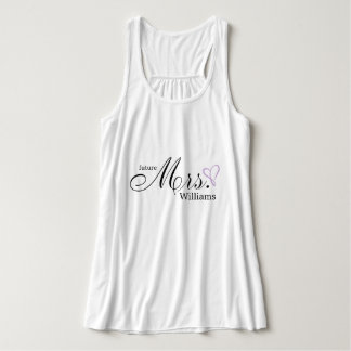 Camiseta Con Tirantes Corazón garabateado de lavanda futura Sra.