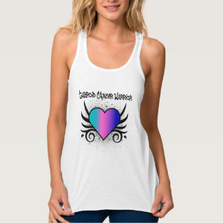 Camiseta Con Tirantes Corazón guerrero del cáncer tiroideo