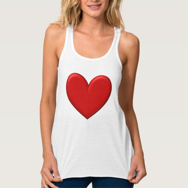 Camiseta Con Tirantes Corazón Hinchado (Anverso)