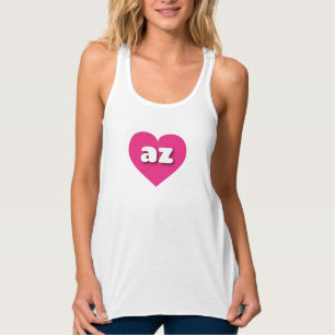 Camiseta Con Tirantes Corazón rosa caliente de Arizona - Amo az