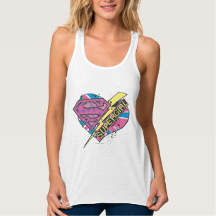 Camiseta Con Tirantes Corazón y perno de Supergirl