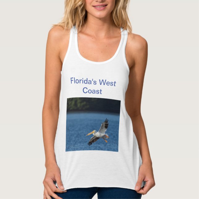 Camiseta Con Tirantes Costa Oeste de Florida (Anverso)