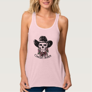 Camiseta Con Tirantes Cowgirl Bone scull