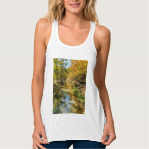 Camiseta Con Tirantes Creek otoño reflexiona sobre el tanque vertical su