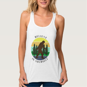 Camiseta Con Tirantes Creer en ti mismo Pie grande del atardecer