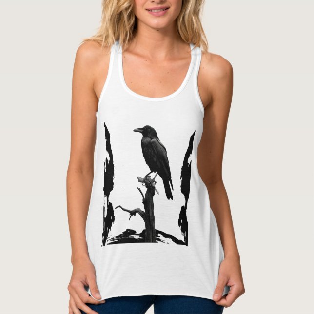 Camiseta Con Tirantes Crow-Raven Shirt (Anverso)