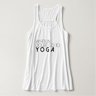 Camiseta Con Tirantes Cuando En Duda Vayan Al Yoga   Depósito activo