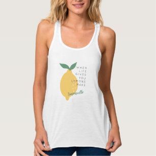 Camiseta Con Tirantes Cuando La Vida Te Da Lemones Hacen Limoncello