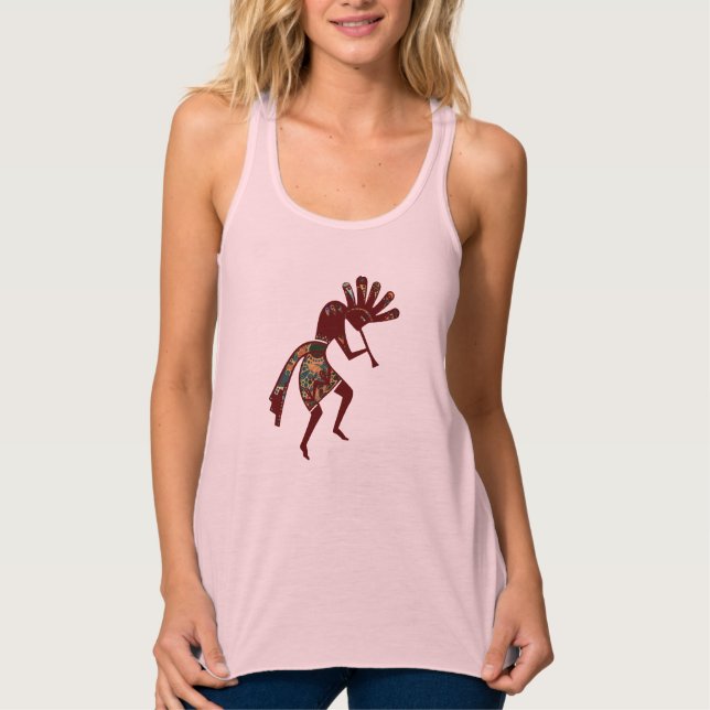 Camiseta Con Tirantes Cultura de los nativos estadounidenses - Bailando  (Anverso)