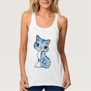 Camiseta Con Tirantes Cute Meow
