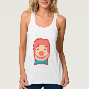 Camiseta Con Tirantes Cute pixelado payaso arrojar almohada toalla de go