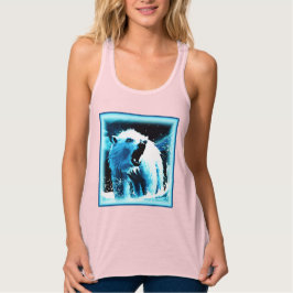 Camiseta Con Tirantes Cutícula "Oso Polar Enojado". ¡Hazte con una en Za