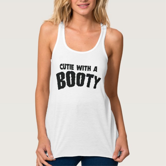 Camiseta Con Tirantes Cutie con un depósito de retracción de boty (Anverso)