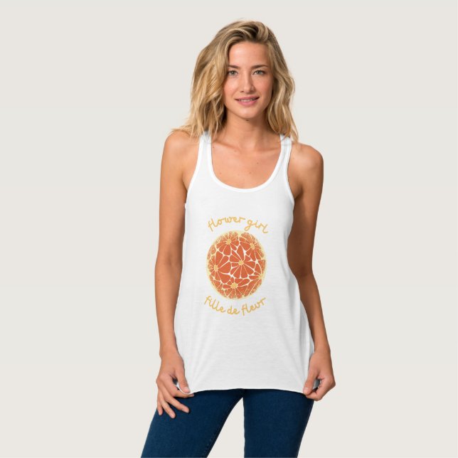 Camiseta Con Tirantes Daisy Retro Flower Girl Hippie Soul (Anverso completo)