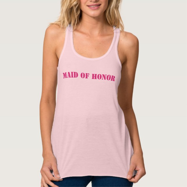 Camiseta Con Tirantes Dama de honor de la boda (Anverso)