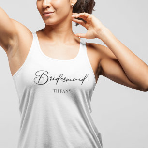Camiseta Con Tirantes Dama de honor personalizada tendencia despedida de