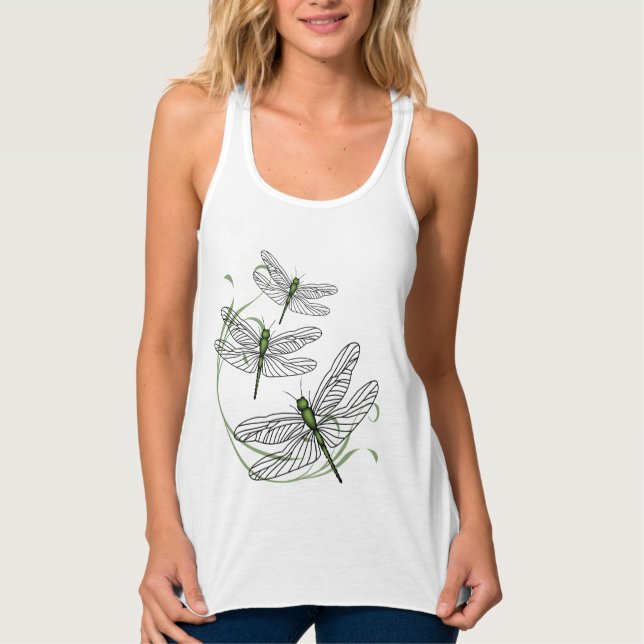 Camiseta Con Tirantes Damas de Dragonfly (Anverso)