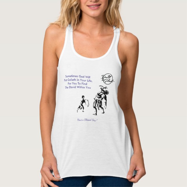 Camiseta Con Tirantes David y Goliat (Anverso)