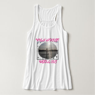 Camiseta Con Tirantes De la paleta el tanque hacia fuera