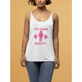 Camiseta Con Tirantes Deadlift Gym Tank de Mujeres Reales
