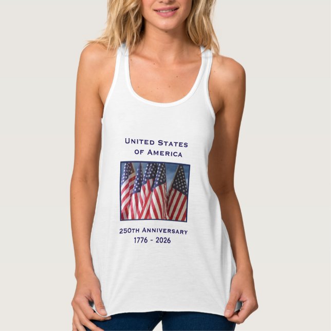 Camiseta Con Tirantes Declaración de Independencia el 4 de julio de 1776 (Anverso)