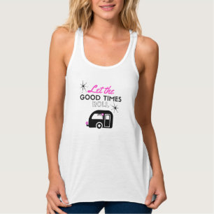 Camiseta Con Tirantes deje el buen tanque del rollo de las épocas -