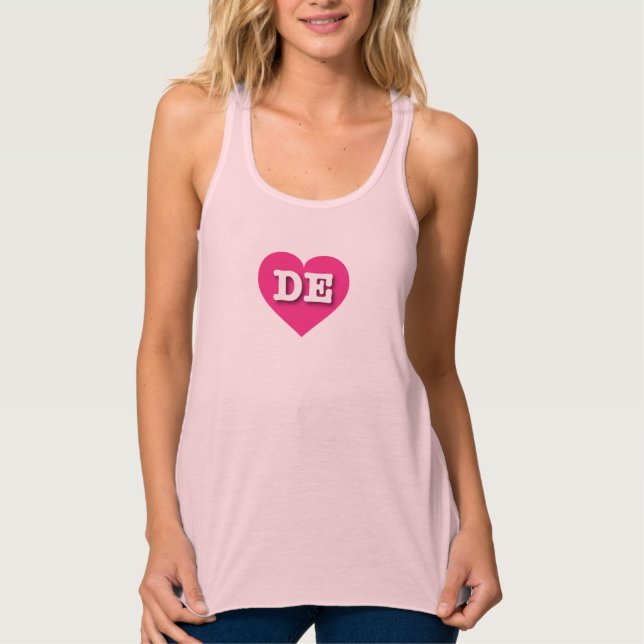 Camiseta Con Tirantes Delaware Hot Pink Heart - Me encanta DE (Anverso)