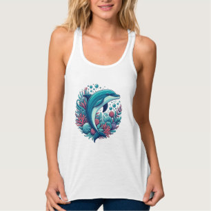Camiseta Con Tirantes Delfín cutáneo, costero/náutico